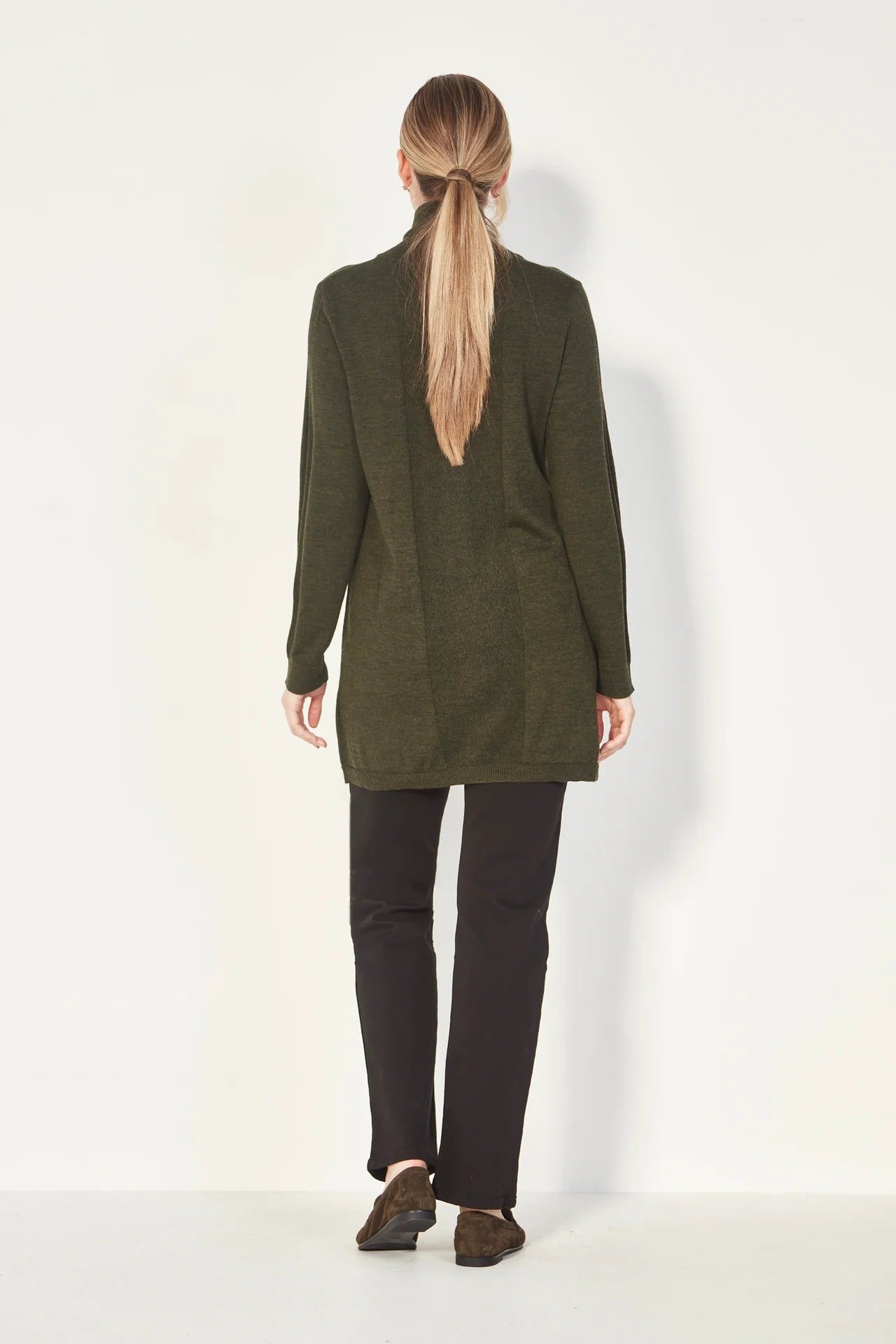 Engage Cardigan Olive Marle