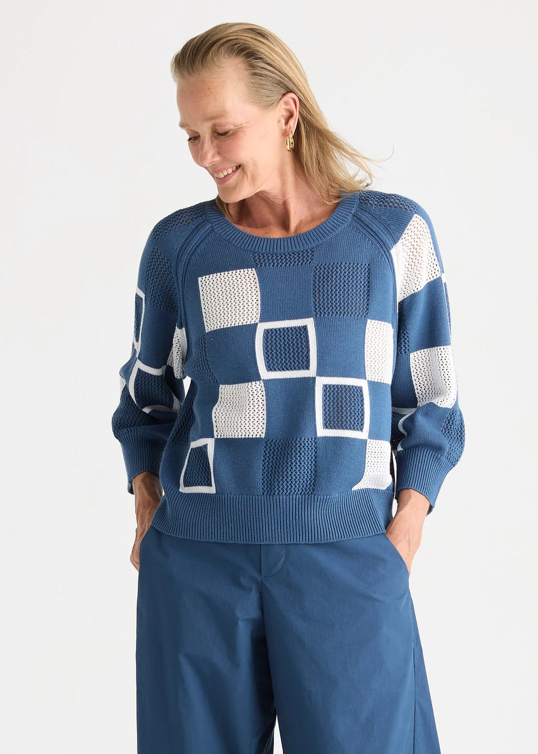 Patch Pointelle Top