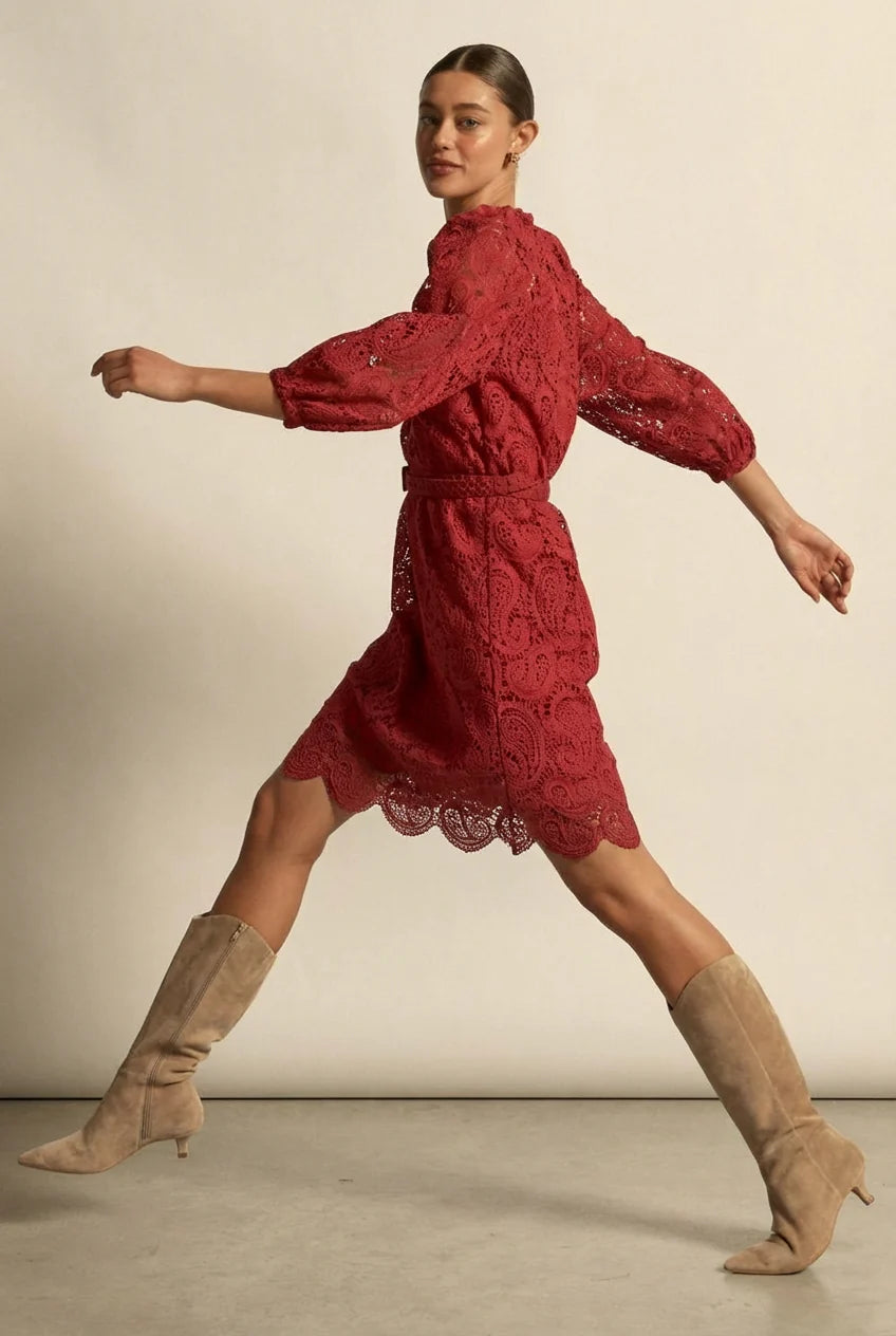 Wisp Dress Raspberry