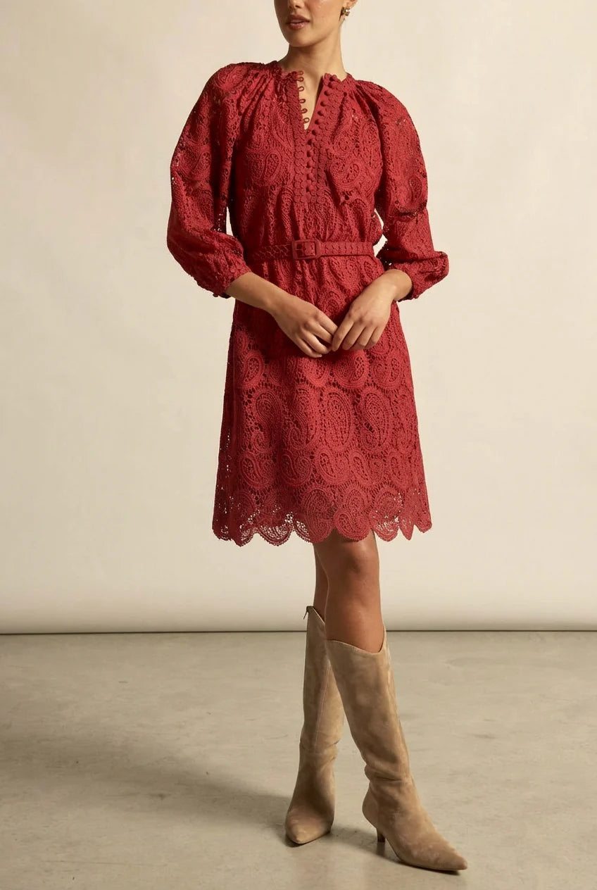 Wisp Dress Raspberry
