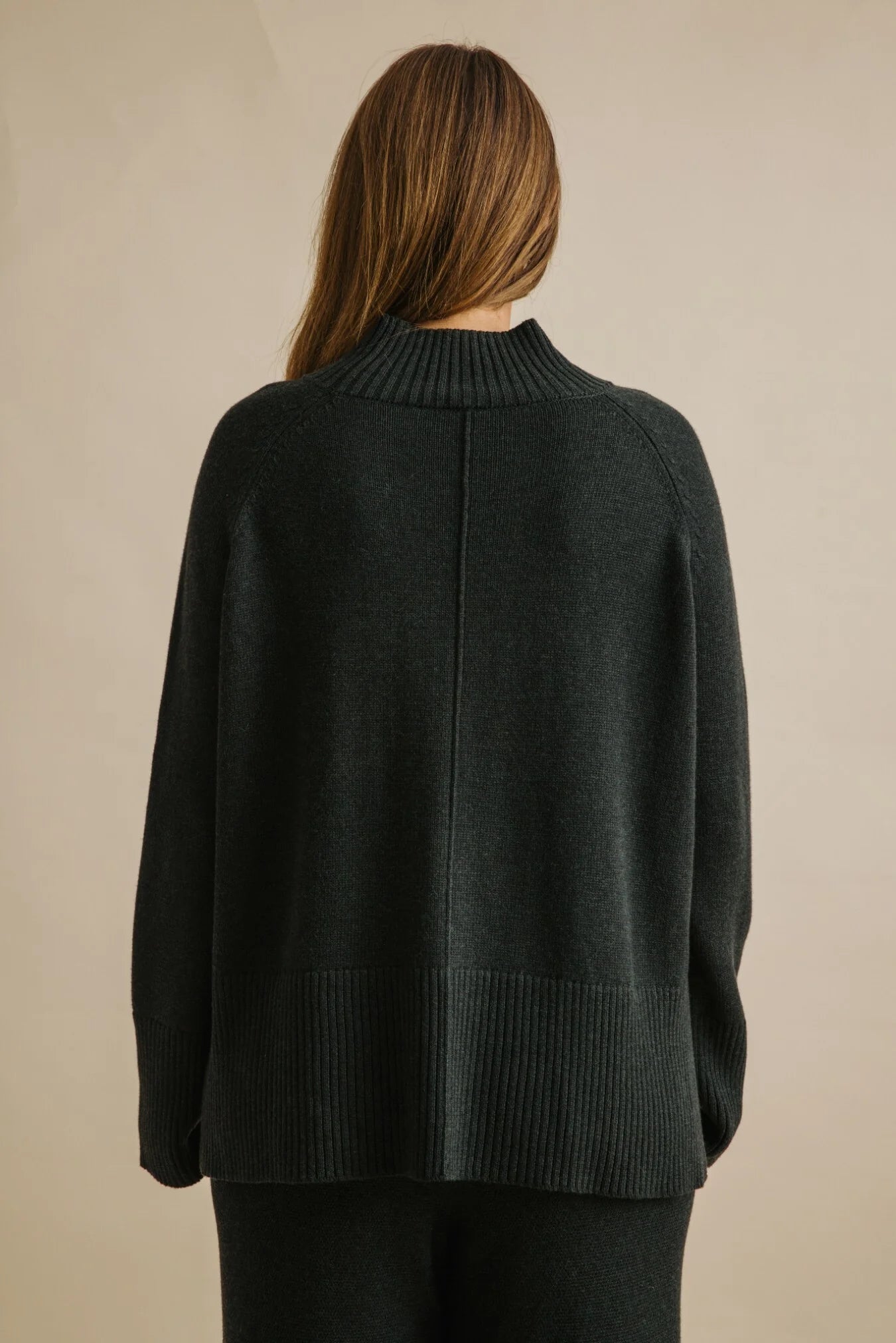 Harmony Cotton Mock Neck Pullover