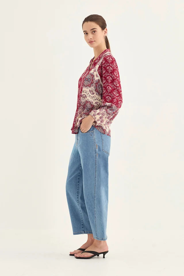 Haze Blouse Print Print