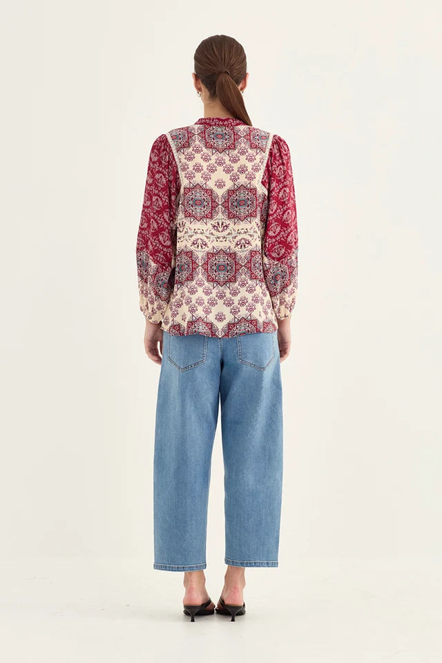 Haze Blouse Print Print