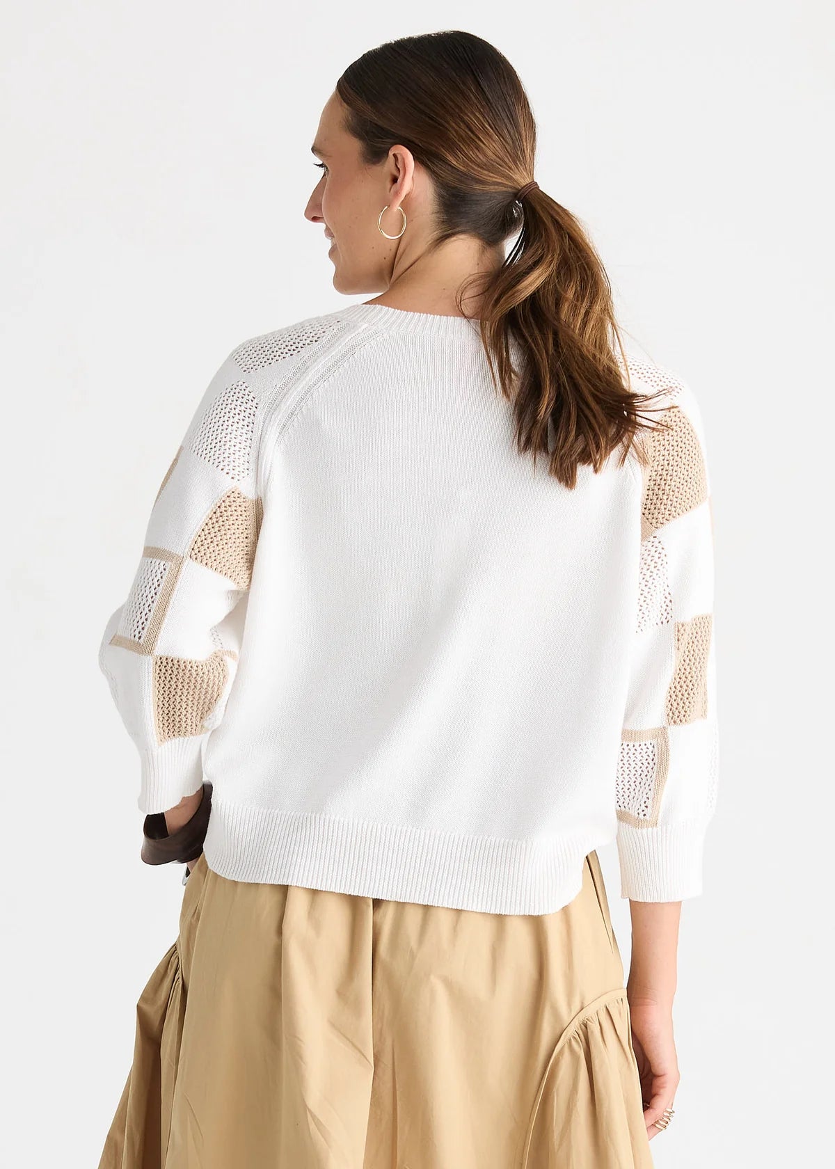 Patch Pointelle Top
