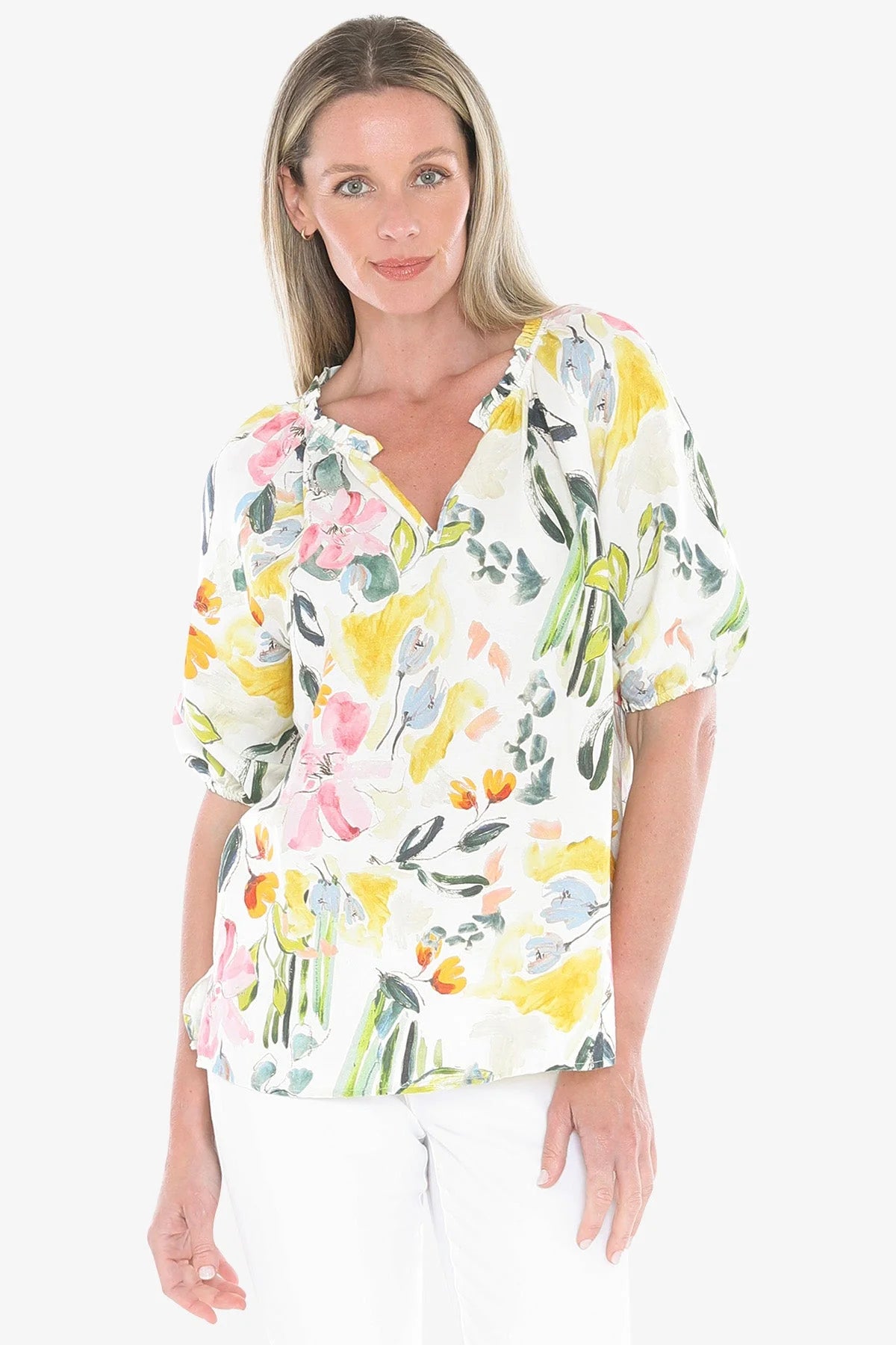 Wildflower Top Ivory