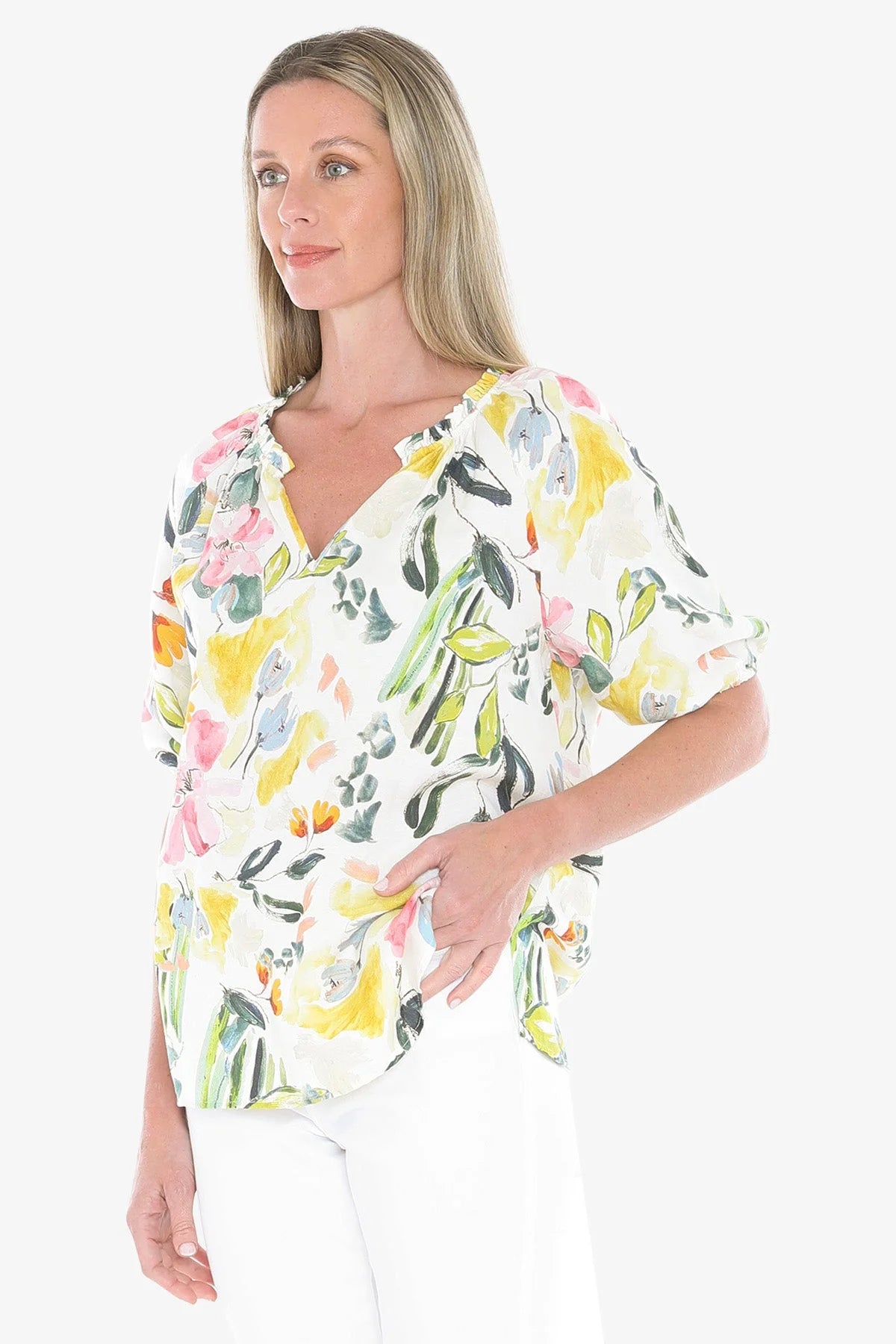 Wildflower Top Ivory