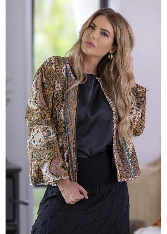 Donella Reverse Quilt Bomber