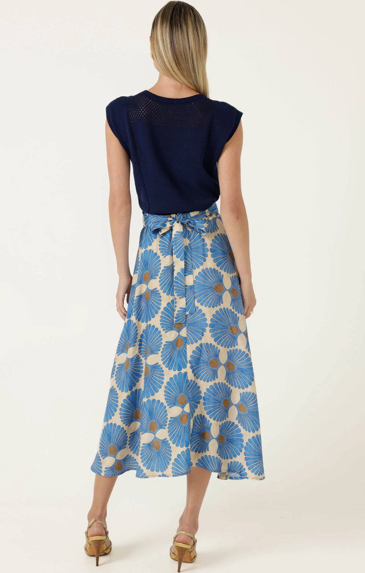 Ambrosia Skirt Blue Tan