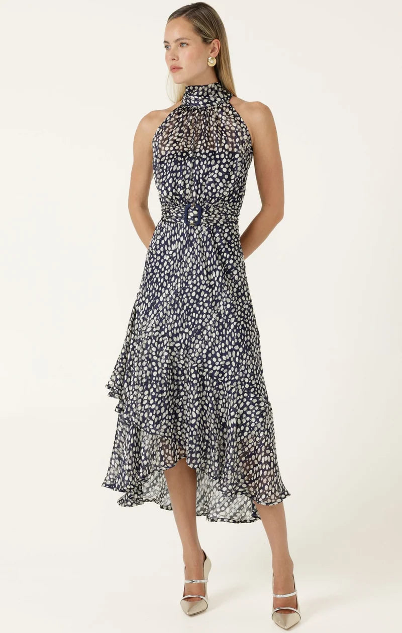 Austin Dress White/Navy