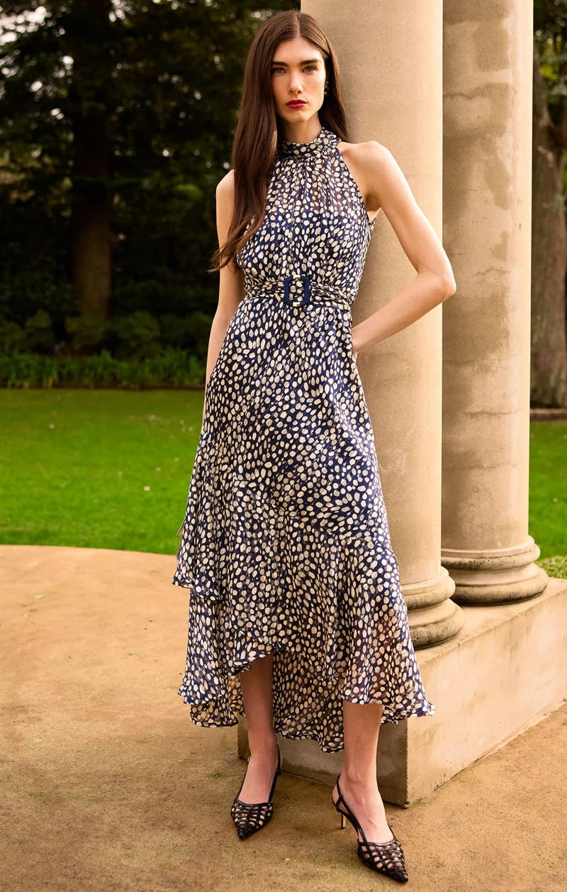 Austin Dress White/Navy