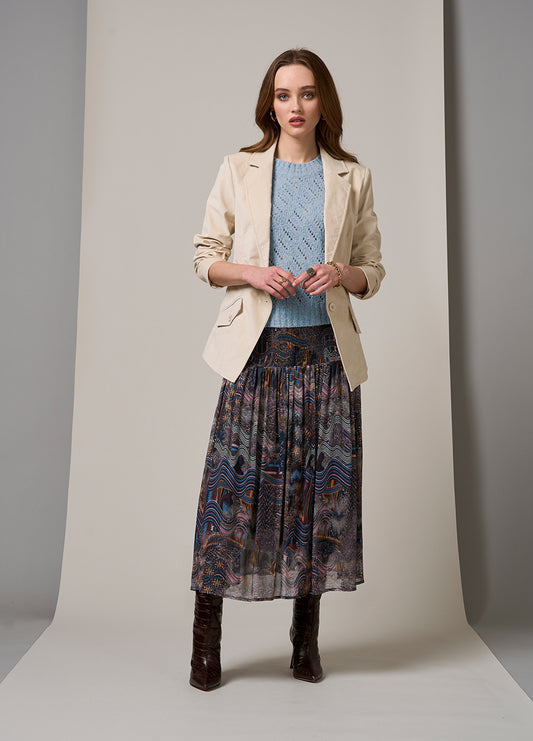 Liberty Skirt Indigo Multi