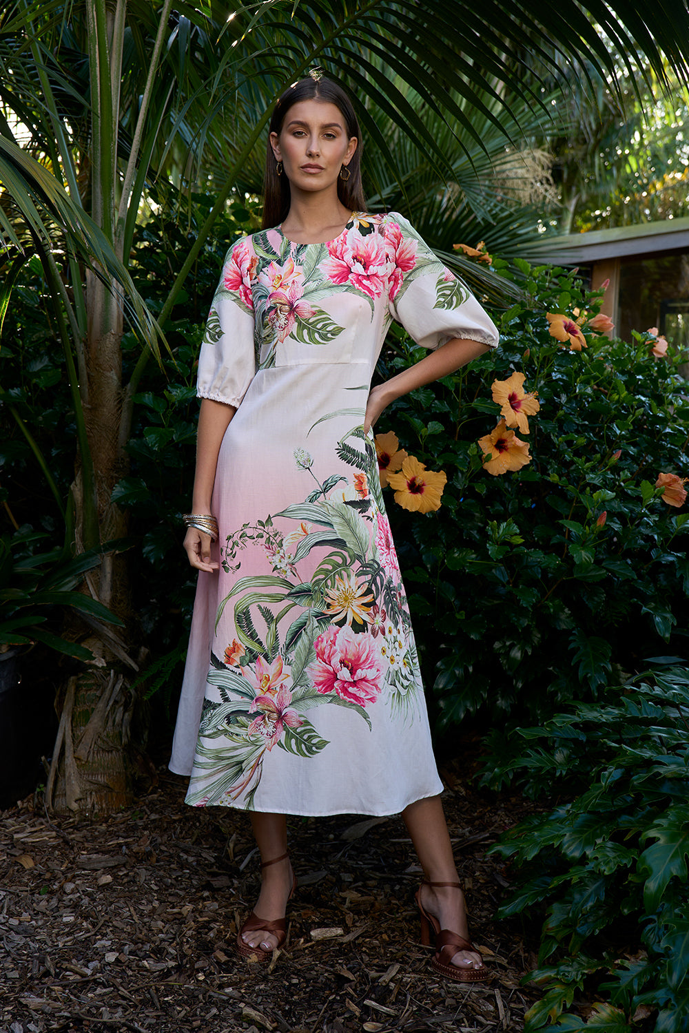 Ayana Dress Blush Multi