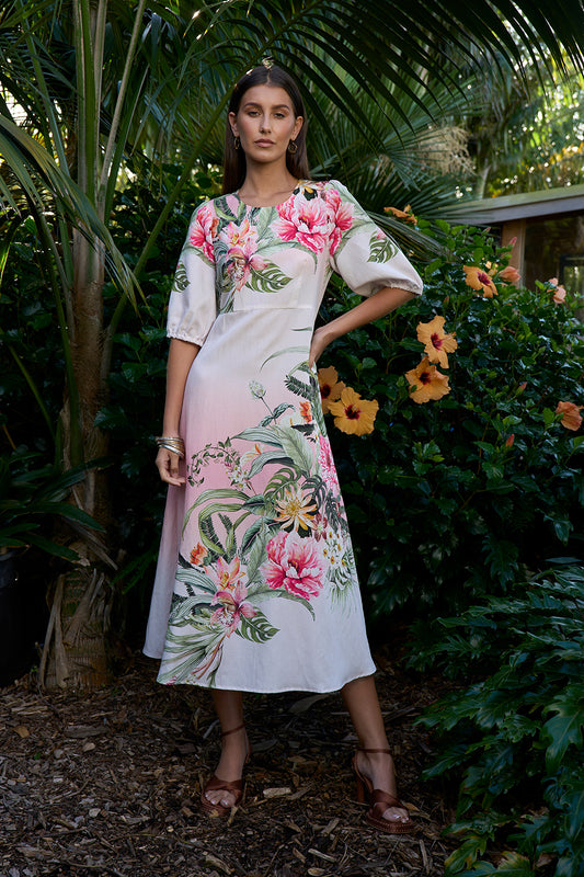 Ayana Dress Blush Multi