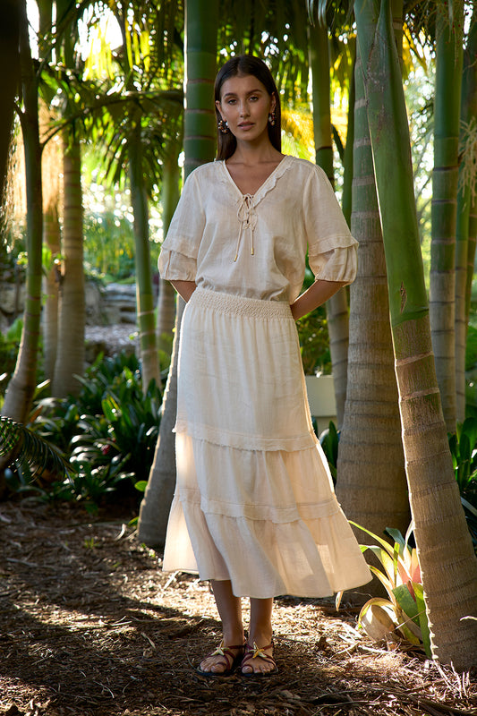 Waterlily Skirt Bone