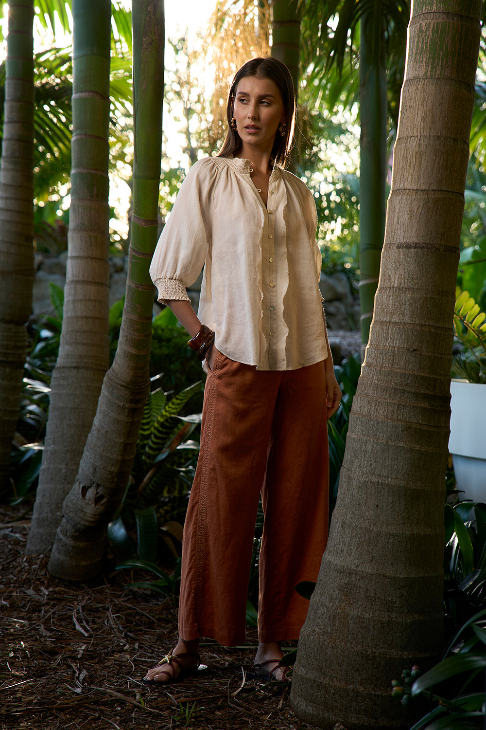 Waterlily Shirt Bone