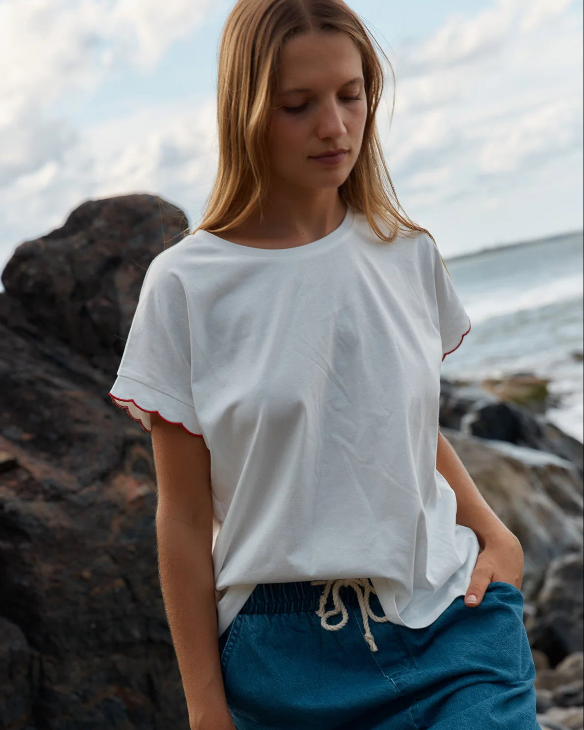 Sloane Scallop Tee
