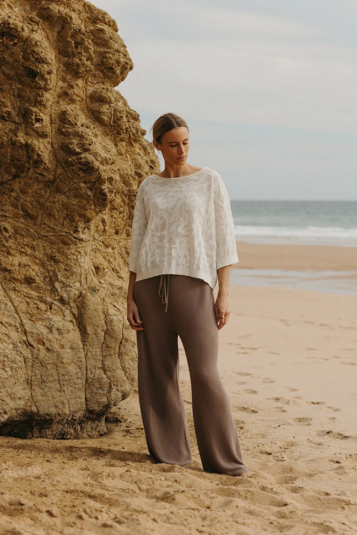 Paradis Jacquard Pullover Salt