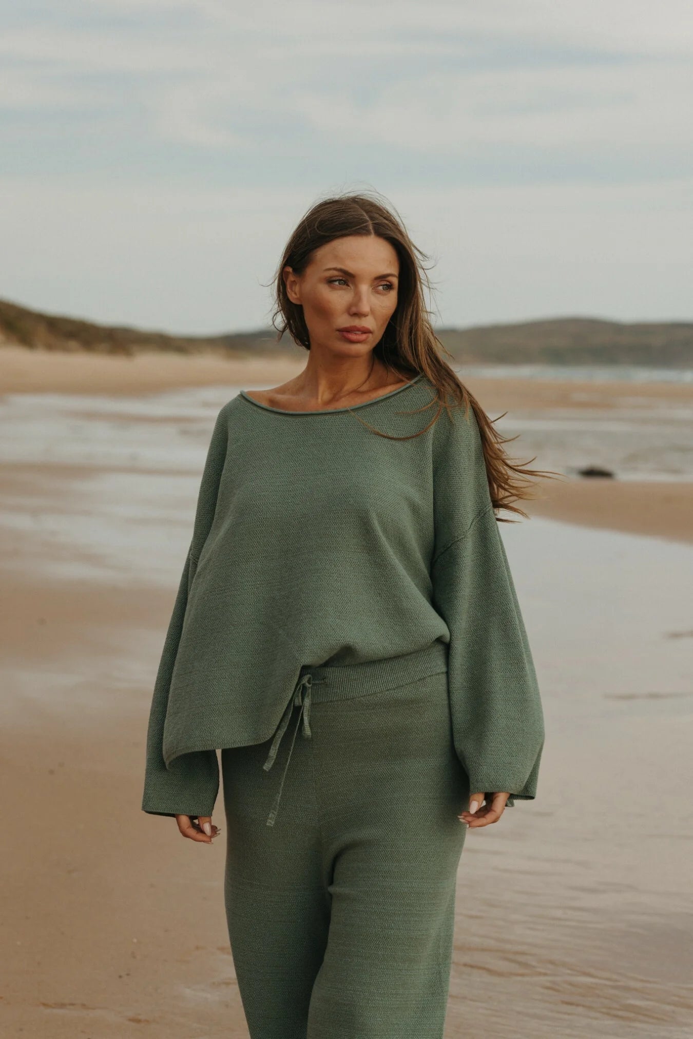 Retreat Cotton Twist Pullover Rainforest