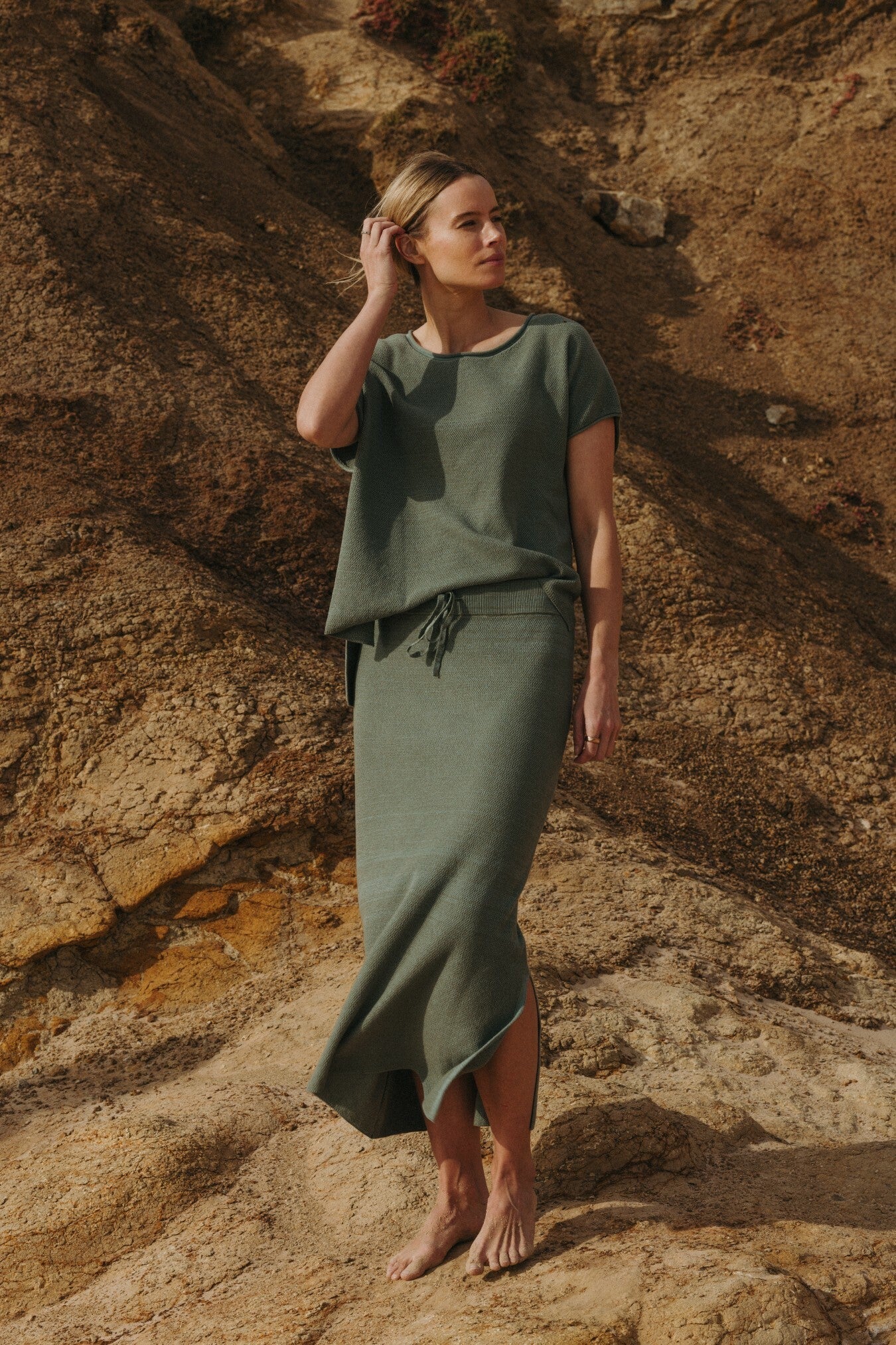Retreat Cotton Twist Skirt Rainforest
