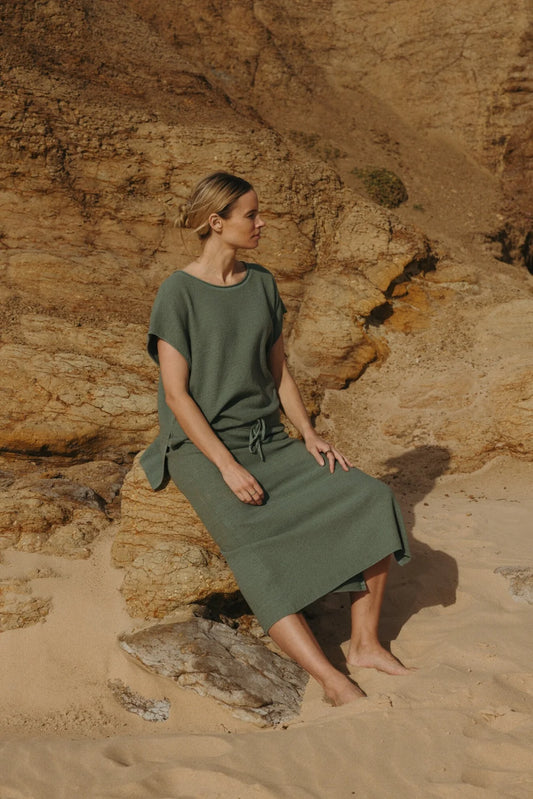 Retreat Cotton Twist Sleeveless Pullover Rainforest