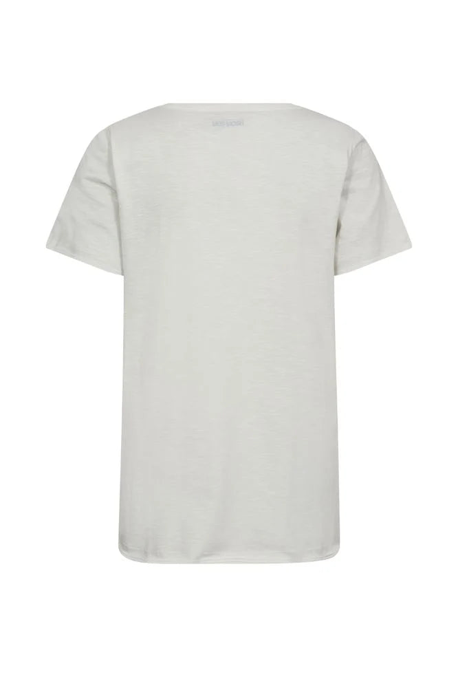 Tonia O-SS Glam Tee Ecru