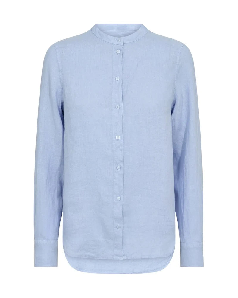 Artina Linen Shirt Brnr Blue