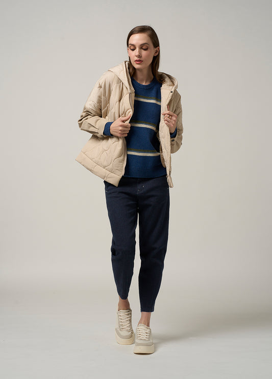 Compass Stripe Sweater Denim