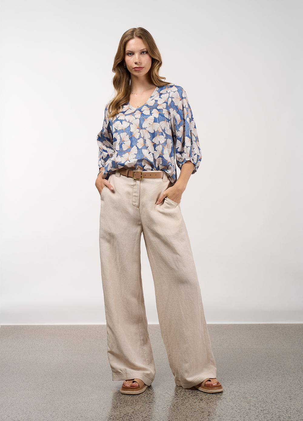 Take Flight Top Denim Multi