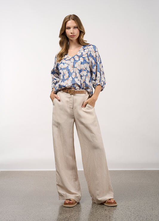 Take Flight Top Denim Multi