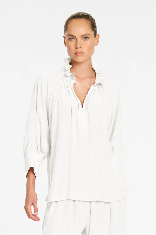 Roman Blouse Mache White