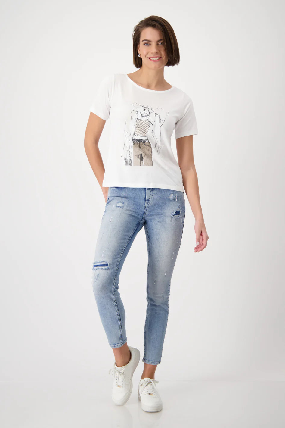 T-shirt Women Drawn Off White