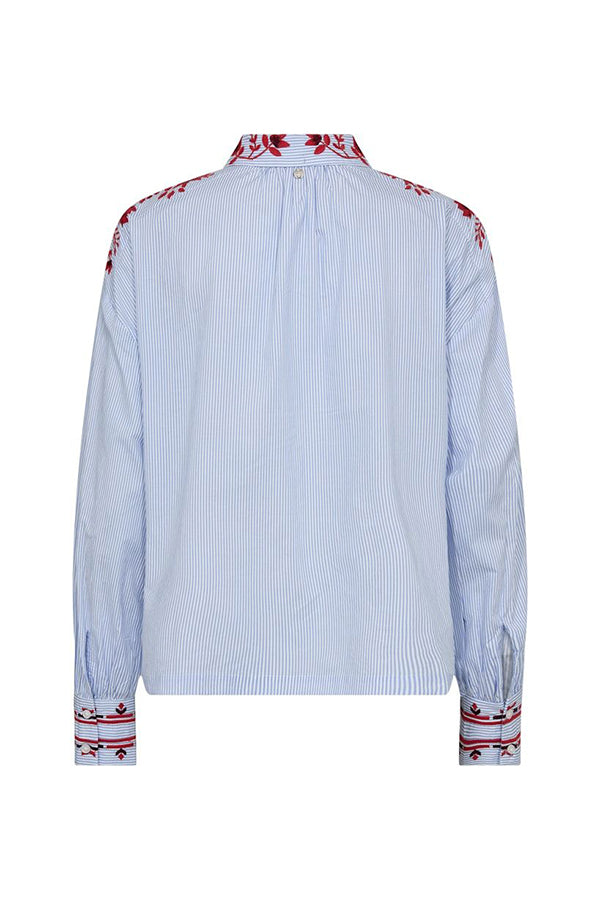 Osmo Stripey Shirt Brnr Blue