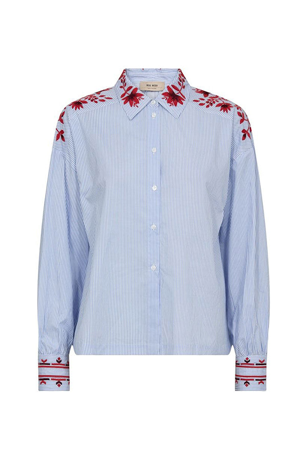 Osmo Stripey Shirt Brnr Blue