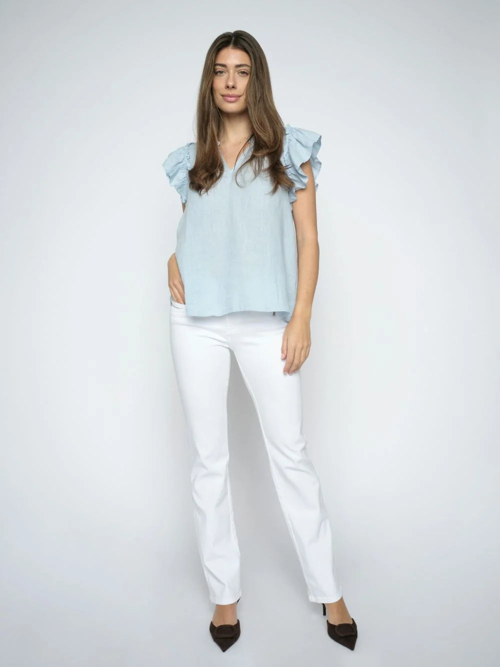 Carla Naomi Deluxe Jeans Brt White