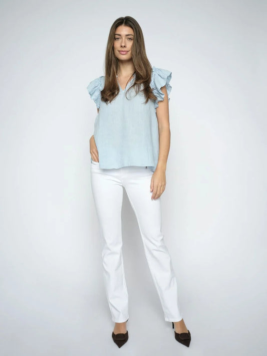 Carla Naomi Deluxe Jeans Brt White