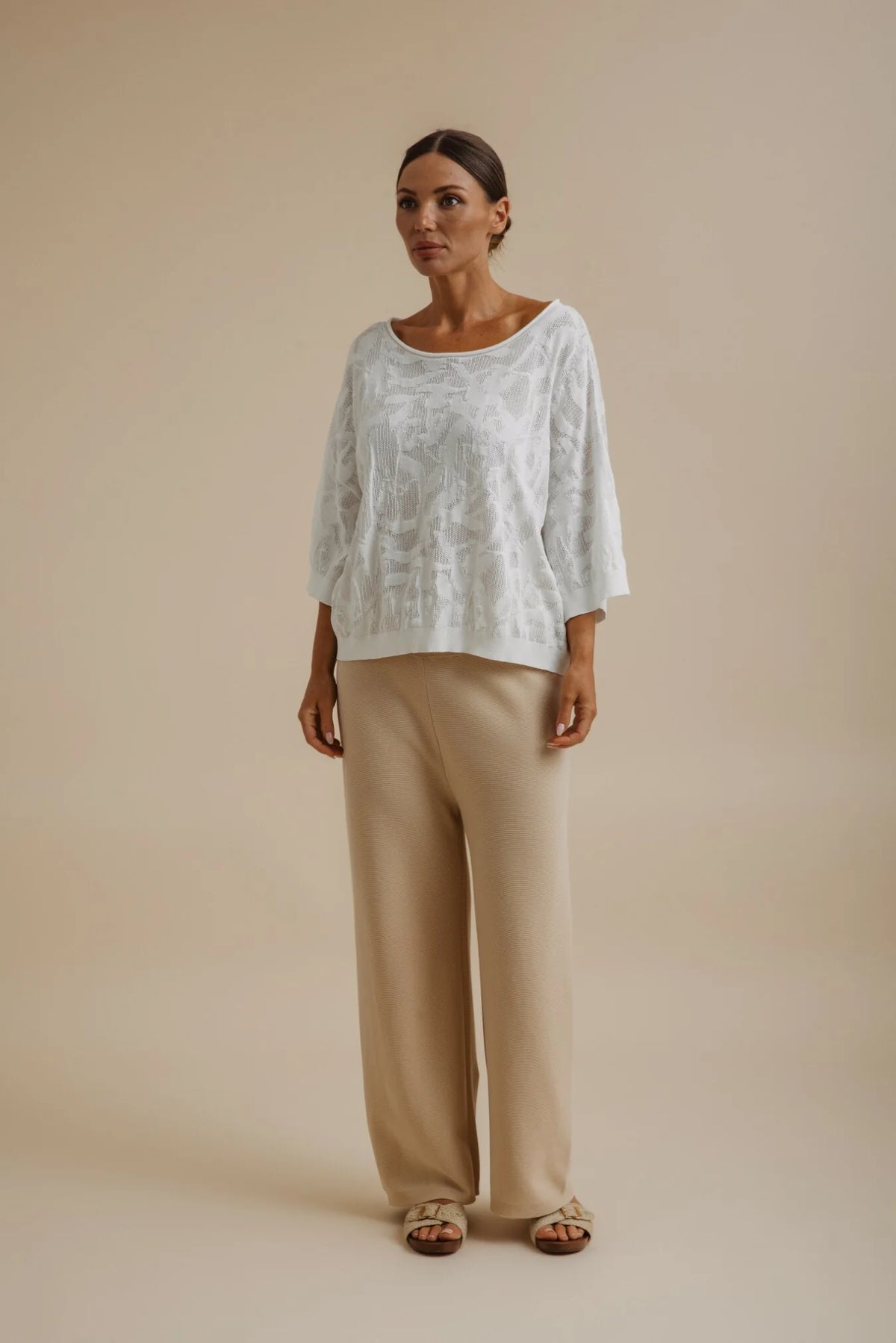 Paradis Jacquard Pullover Salt