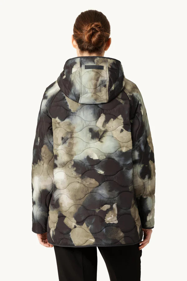 Short Quilt Jacket With Hood