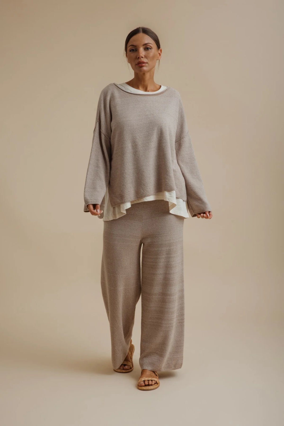 Retreat Cotton Twist Pullover Sunset