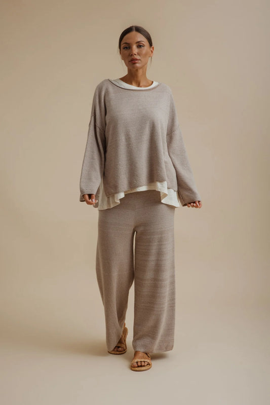 Retreat Cotton Twist Pullover Sunset