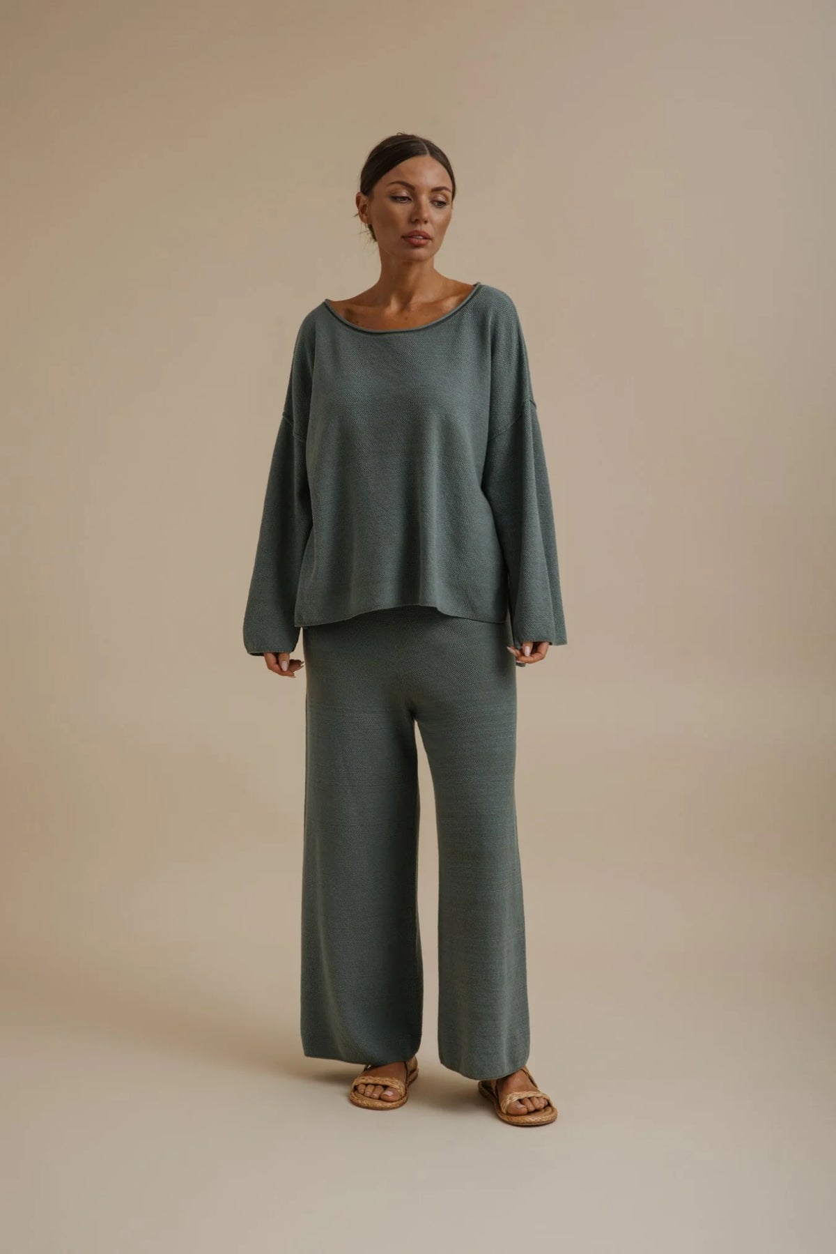 Retreat Cotton Twist Pullover Rainforest