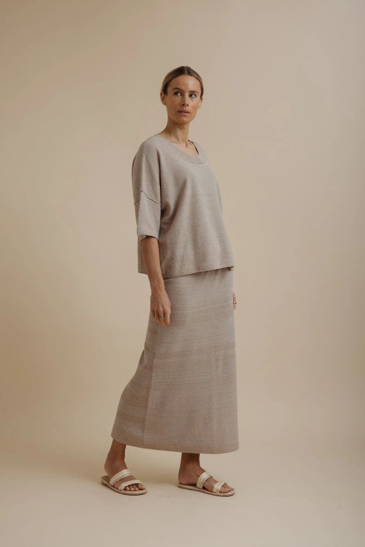 Retreat Cotton Twist Tee Pullover Sunset