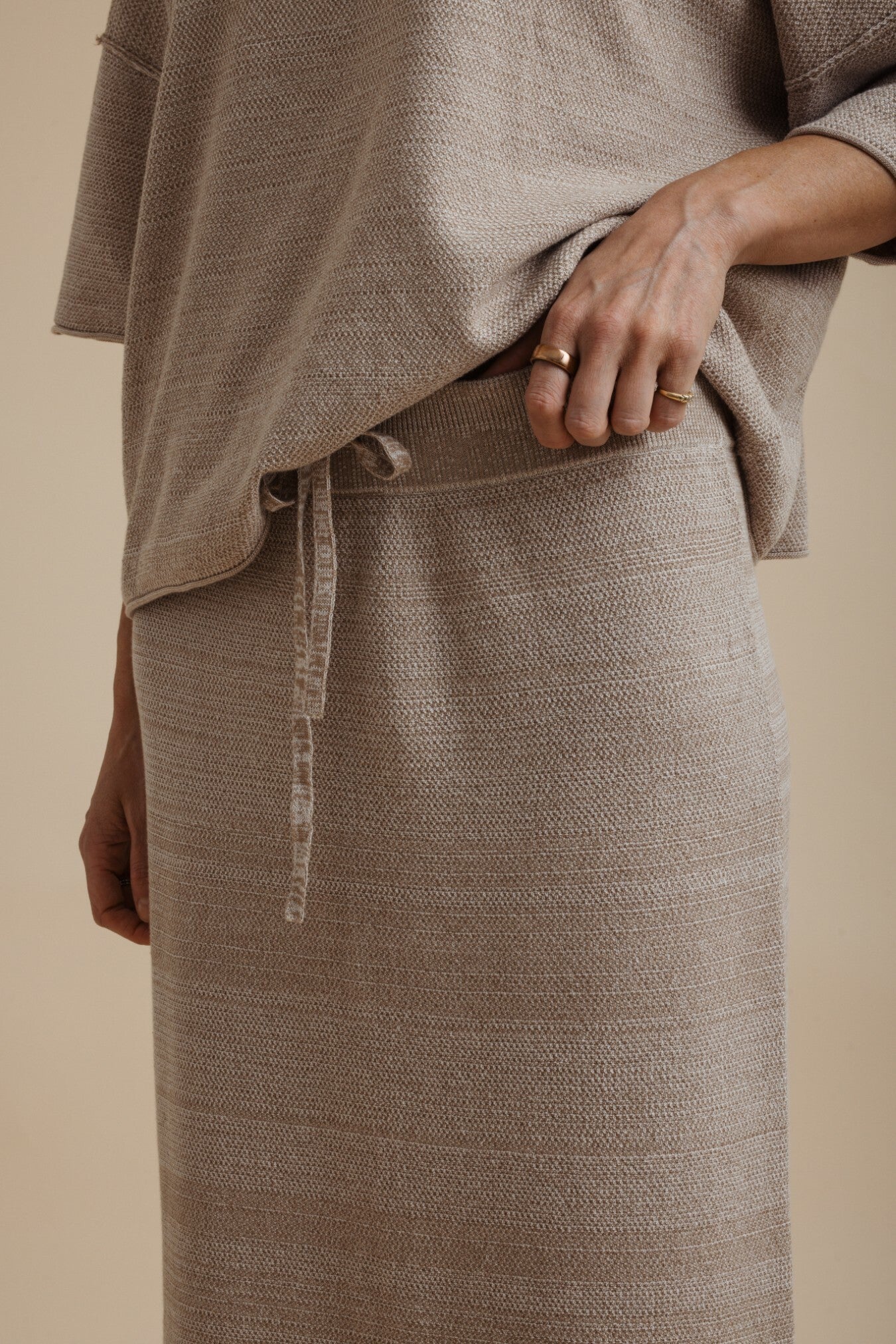 Retreat Cotton Twist Skirt Sunset