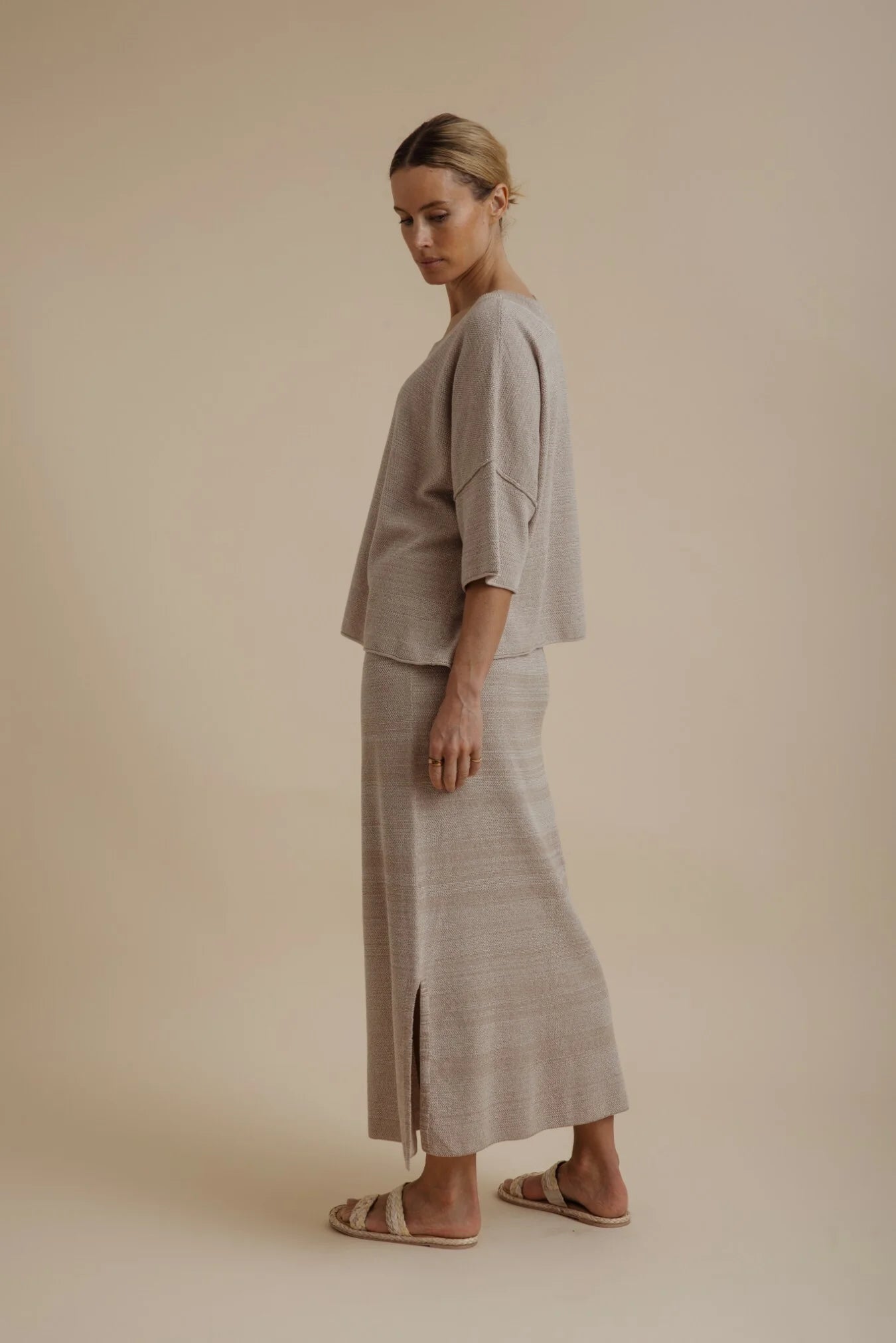 Retreat Cotton Twist Skirt Sunset