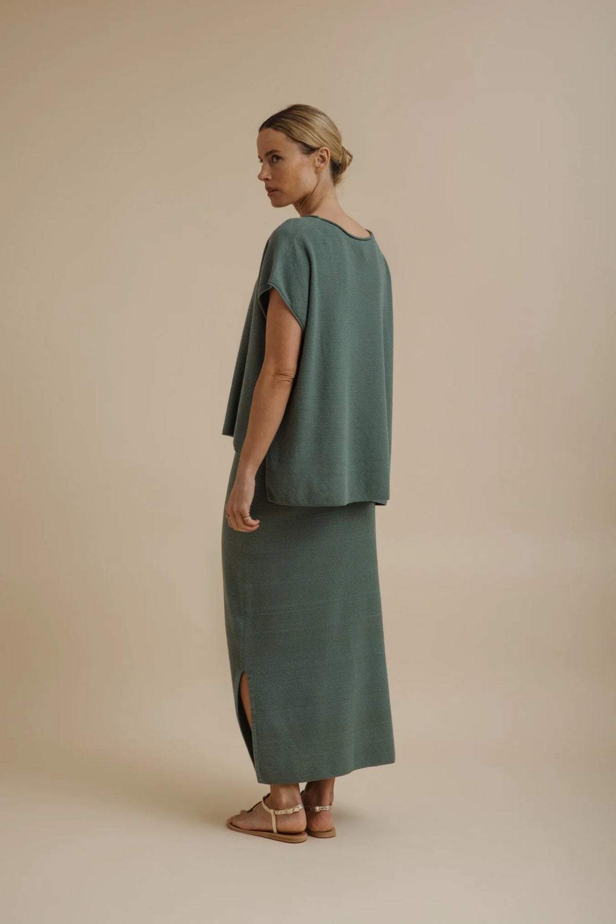 Retreat Cotton Twist Sleeveless Pullover Rainforest