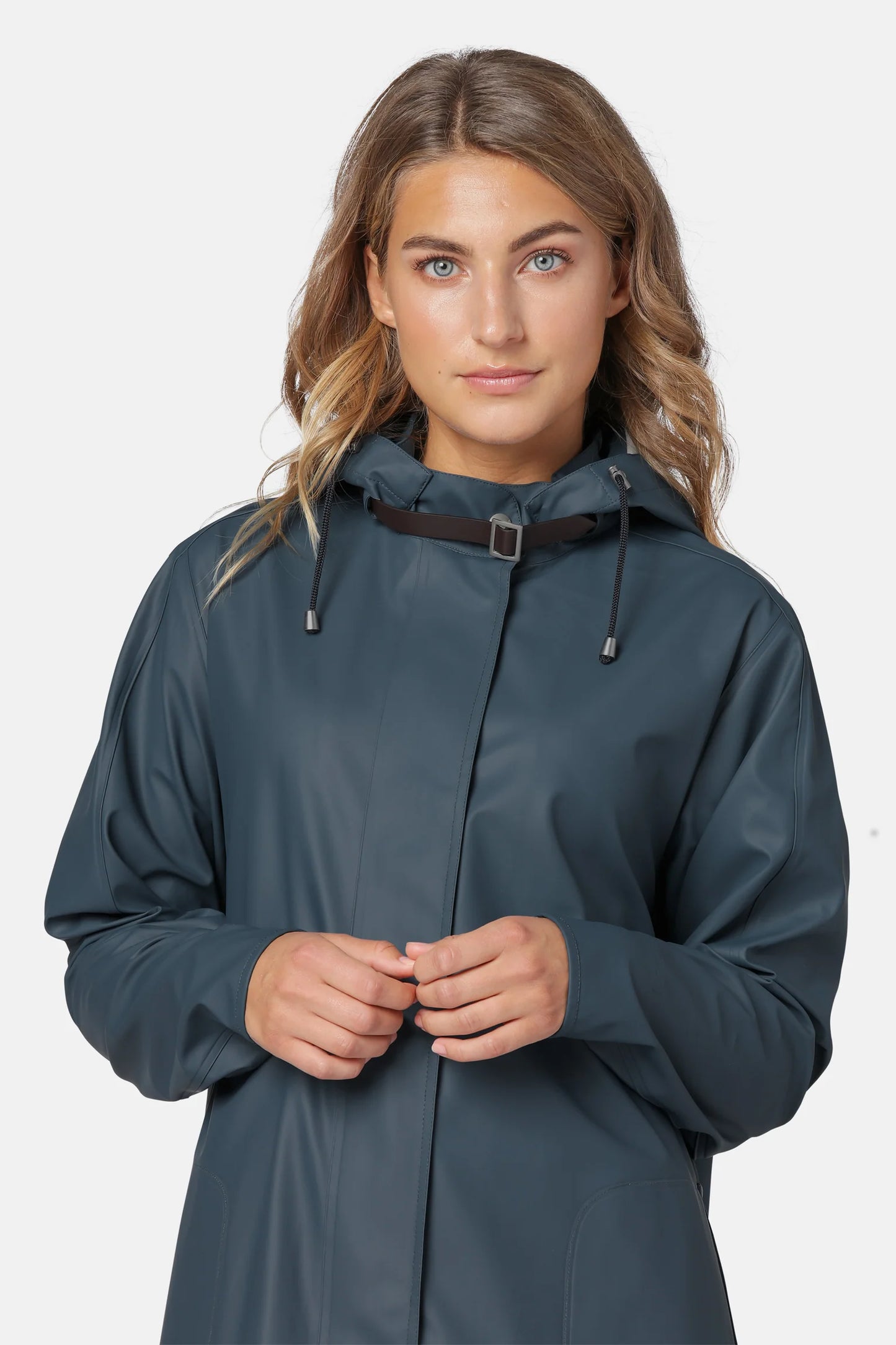 Rain71 Detachable Hood Coat Orion Blue