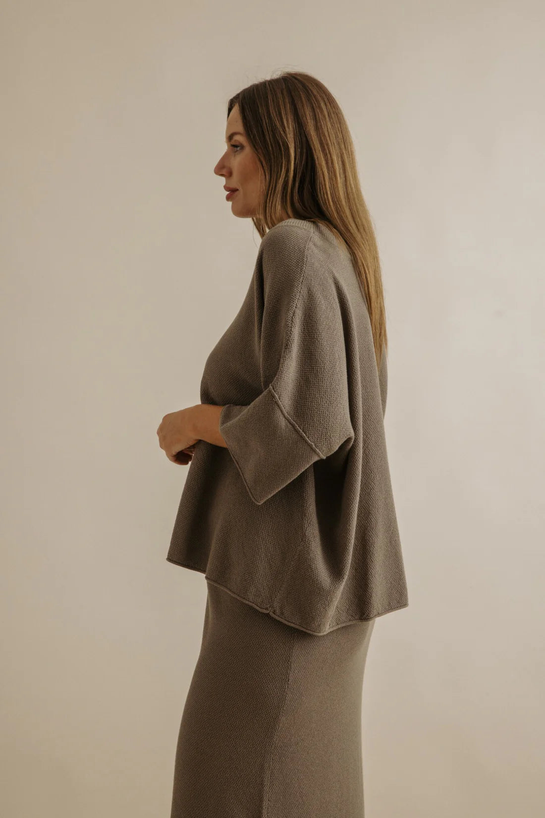 Retreat Cotton Twist Tee Pullover Khaki Olive