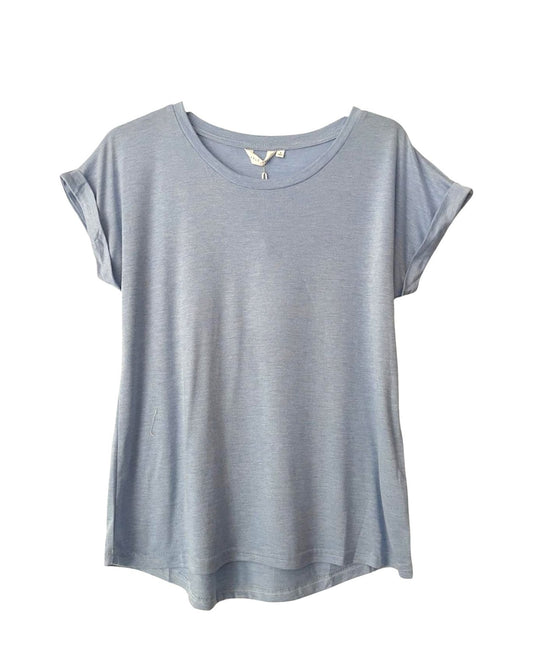 Rolled Sleeve Tee Blue