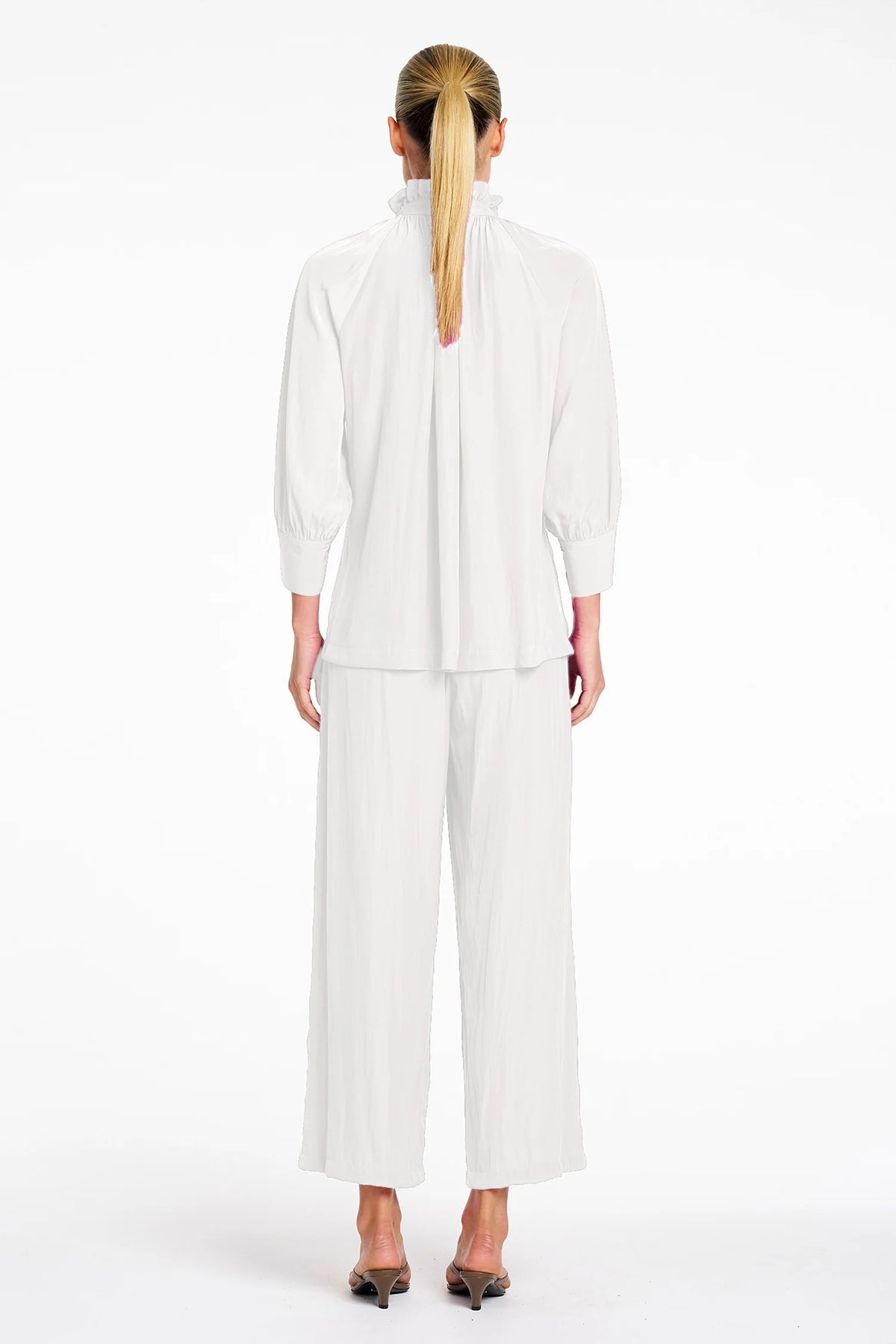 Roman Blouse Mache White