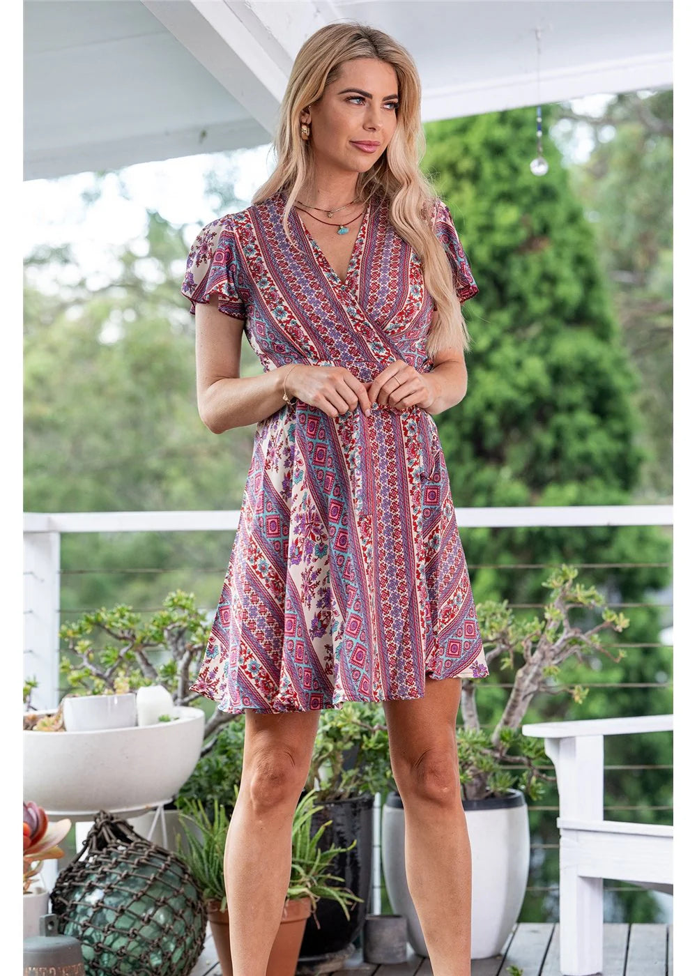 Gidja Short Sleeve Wrap Dress