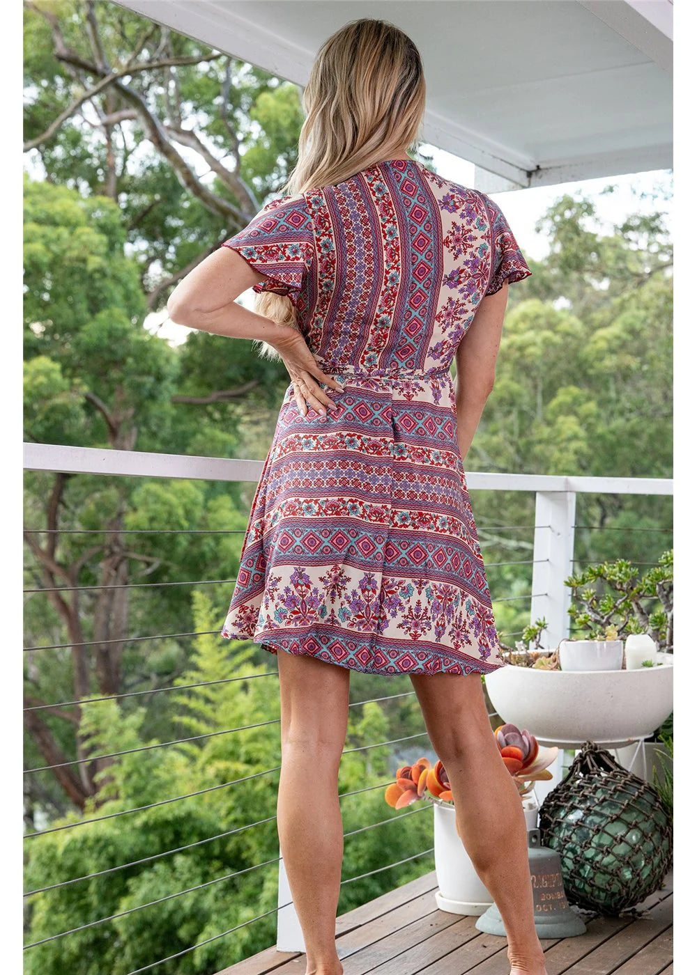 Gidja Short Sleeve Wrap Dress